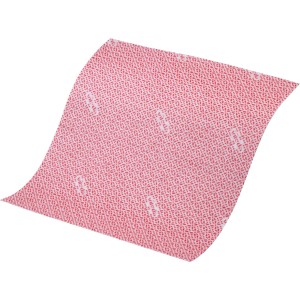 Vileda Spültuch 2er-Pack, rotes Microfaser-Tuch mit Muster für Küche & Haushalt.