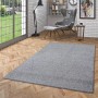 Grauer Hochflor Teppich (160x240cm) der Marke Snapstyle, Modell Mona. Weicher Velours Teppich für Wohnräume.