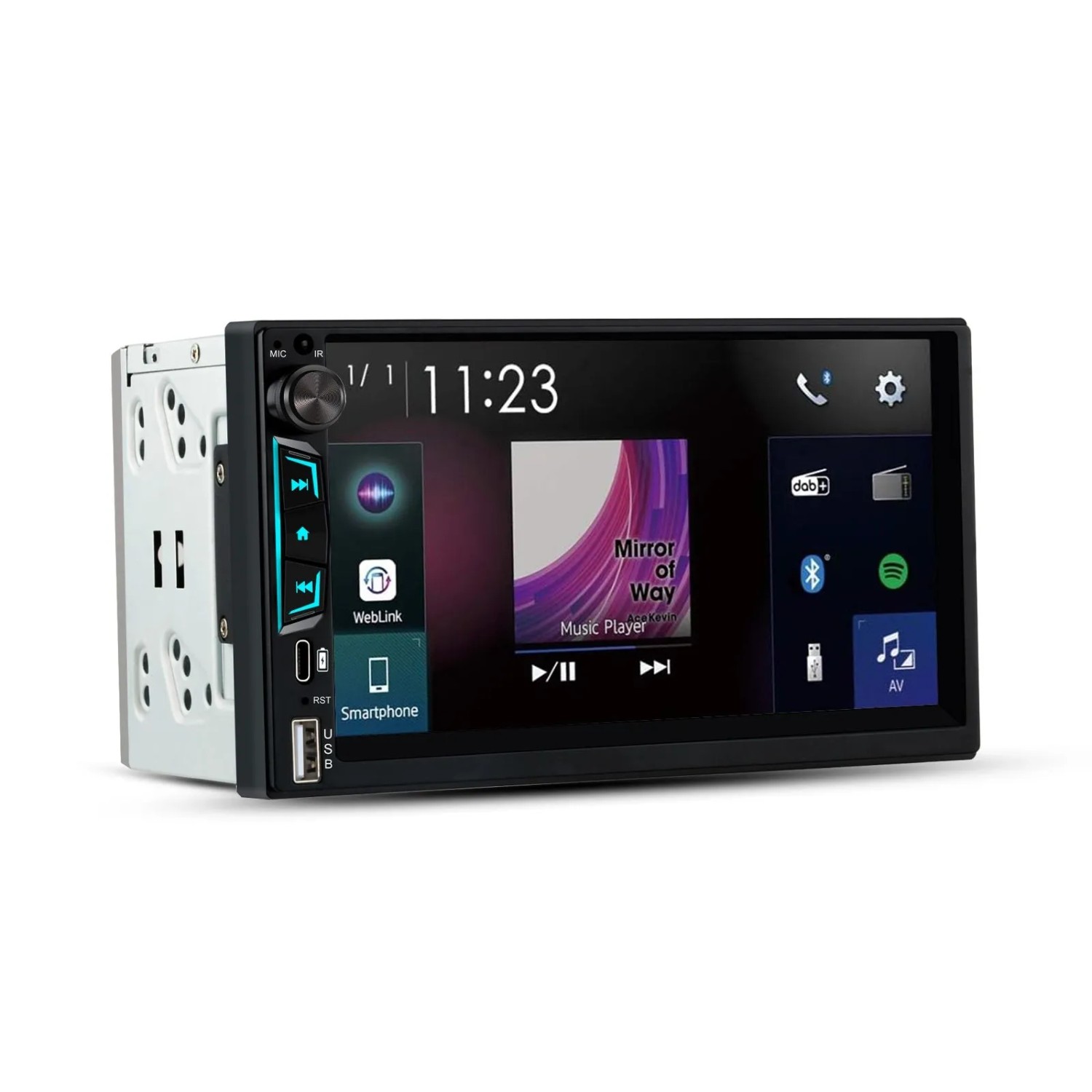 Junsun 7Zoll IPS 2 DIN CARPLAY Kabel Und Drahtlos Apple CarPlay Android Auto Backup Camera Mikrofon
