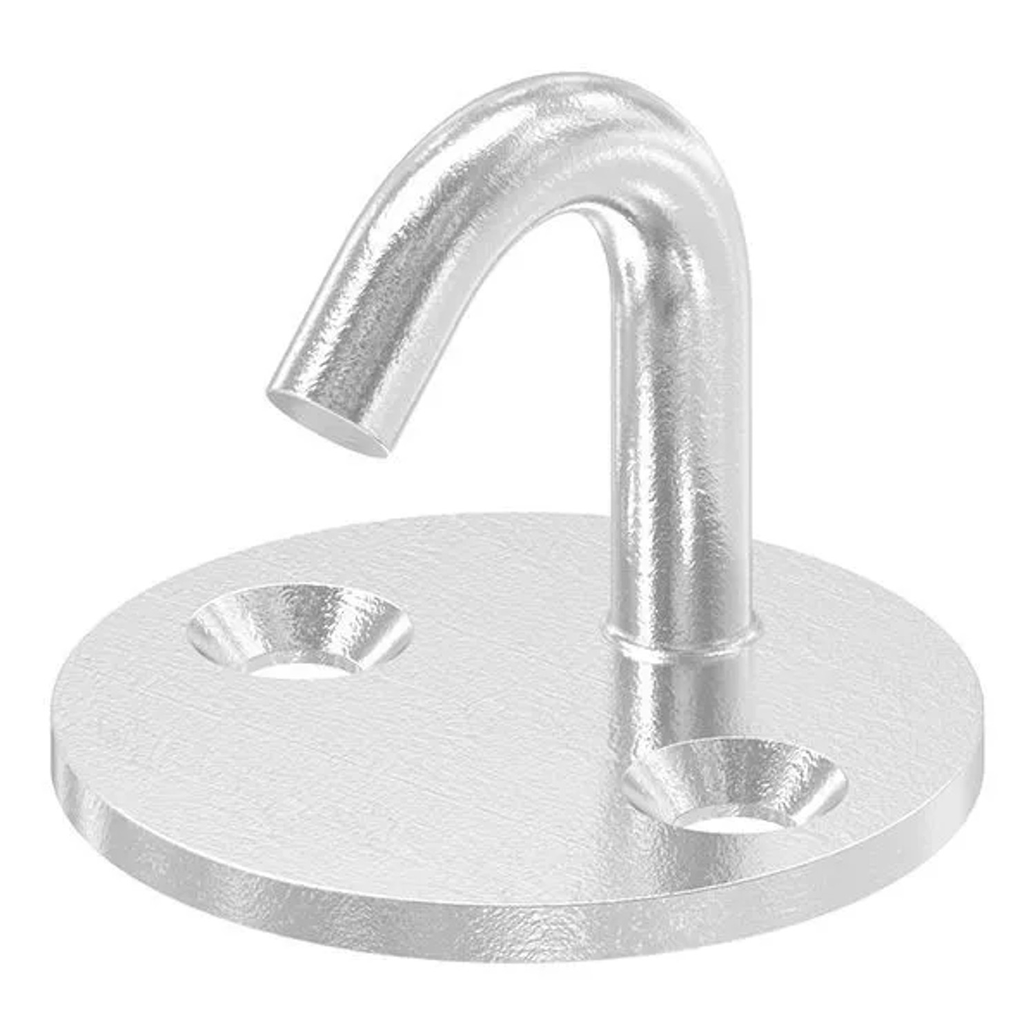 FeNau Befestigungsöse Edelstahl V4A Rundeisen Ø 5 mm Mit Runder Platte 2 Bohrungen