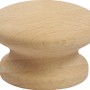 Holzfarbener Möbelknopf S87 aus roher Buche (FSC®).