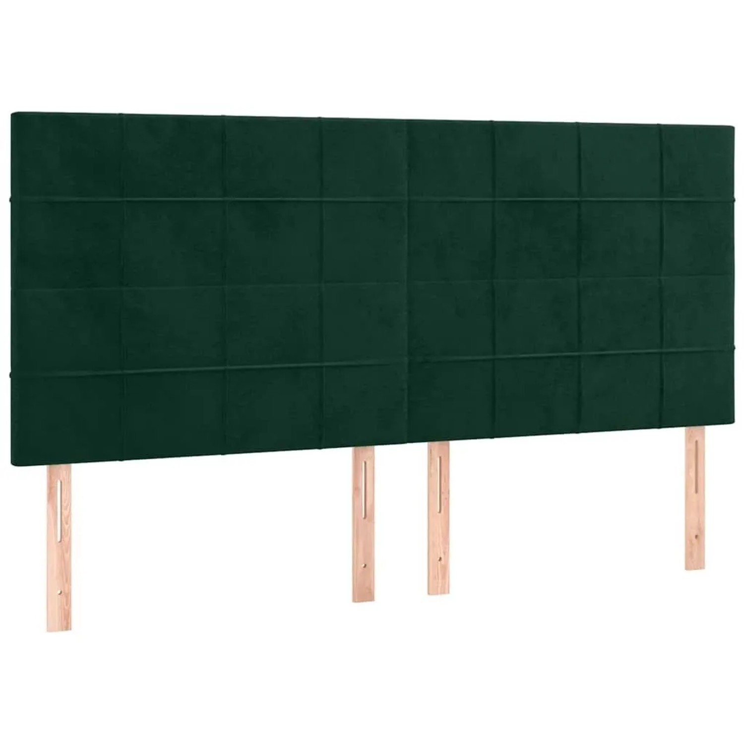 vidaXL Kopfteil Dunkelgrün 180x5x118/128 cm Samt 3116395
