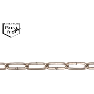 Conacord Schweißkette Form C V4A-Stahl Rostfrei Ø 5 mm x 35 mm Meterware