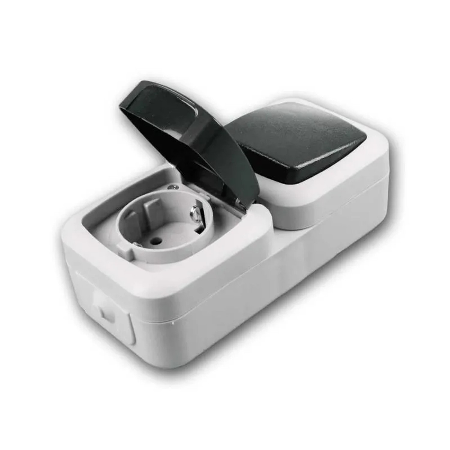 ChiliTec Feuchtraum Kombi SchalterSteckdose IP44 250V