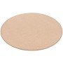 Runder Snapstyle Natur Teppich aus Wolle, Berber Karamell, Durchmesser 100cm.