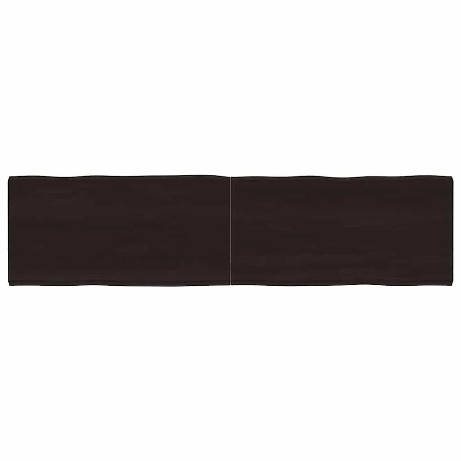 vidaXL Tischplatte 160x40x2-4 cm Massivholz Behandelt Baumkante 364034