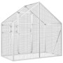 vidaXL Voliere Silbern 179x100x185 cm Aluminium_7