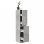 vidaXL Apothekerschrank Betongrau 30x41x144,5 cm Holzwerkstoff 855172_2