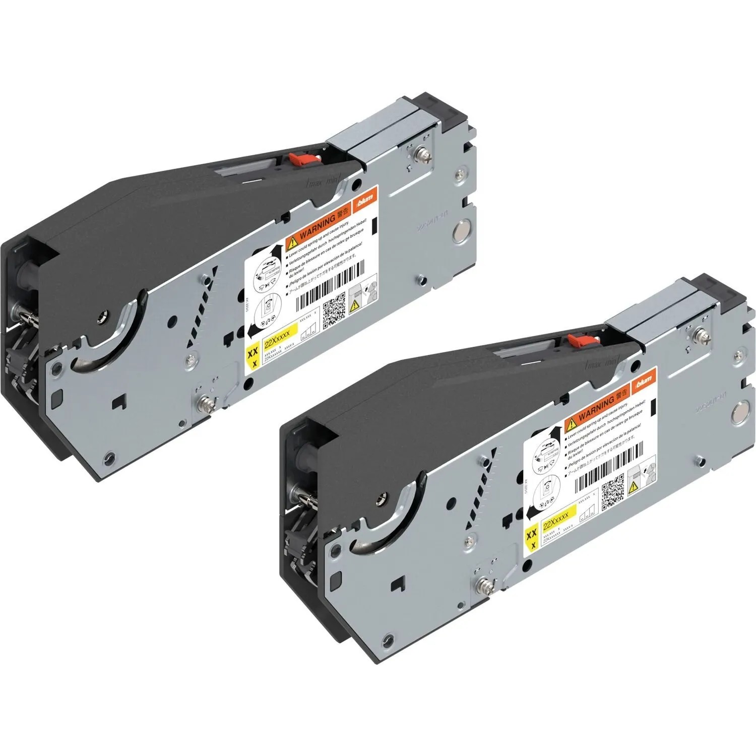 Blum Kraftspeicher-Set Aventos Hs top 22S2210 Blumotion mit Systemschrauben