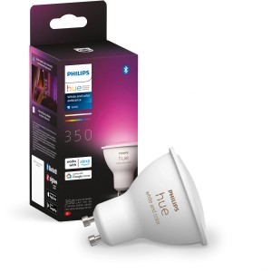 Philips Hue GU10 LED-Spot, White & Color Ambiance, 350 lm, Einzelpack. Smarte Beleuchtung für Ihr Zuhause.