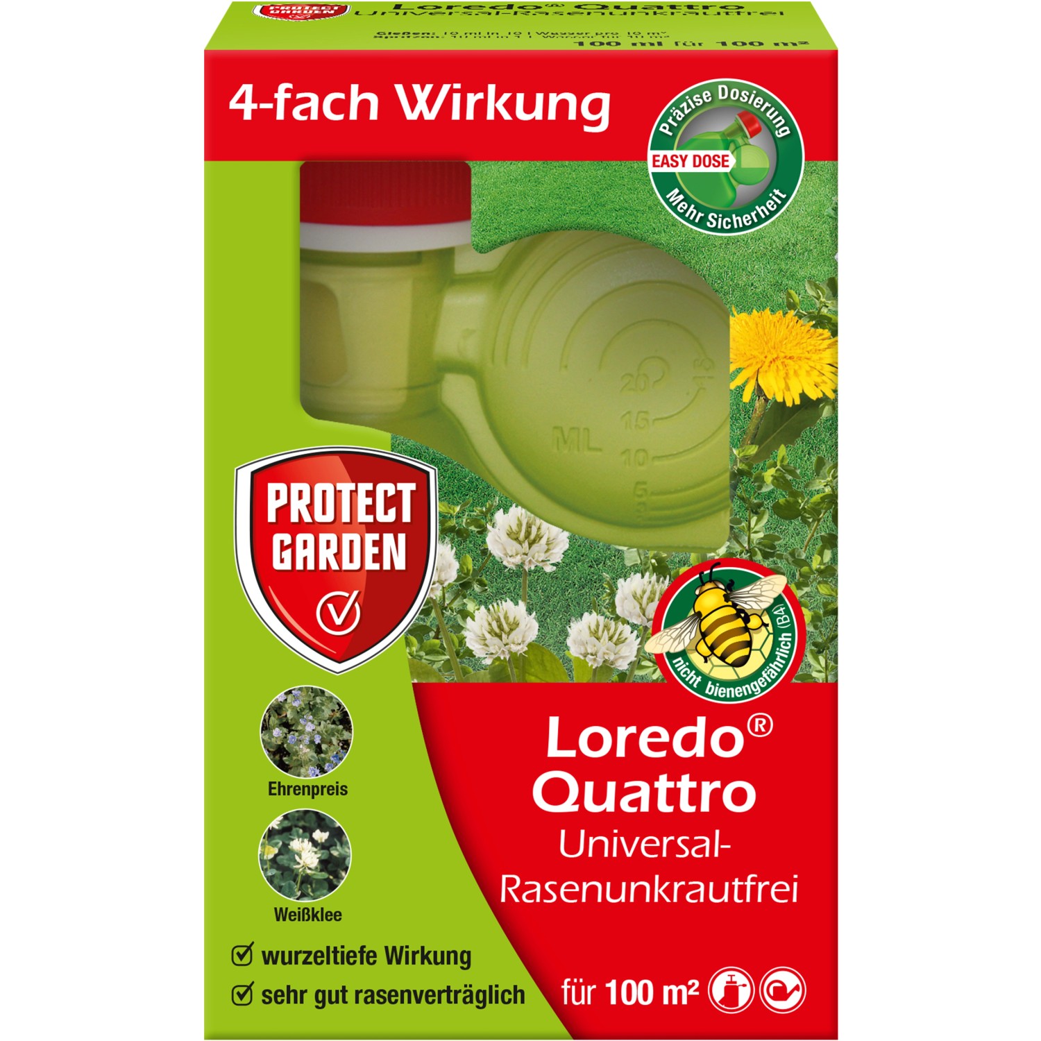 Protect Garden Loredo Quattro Universal-Rasenunkrautfrei 100 ml