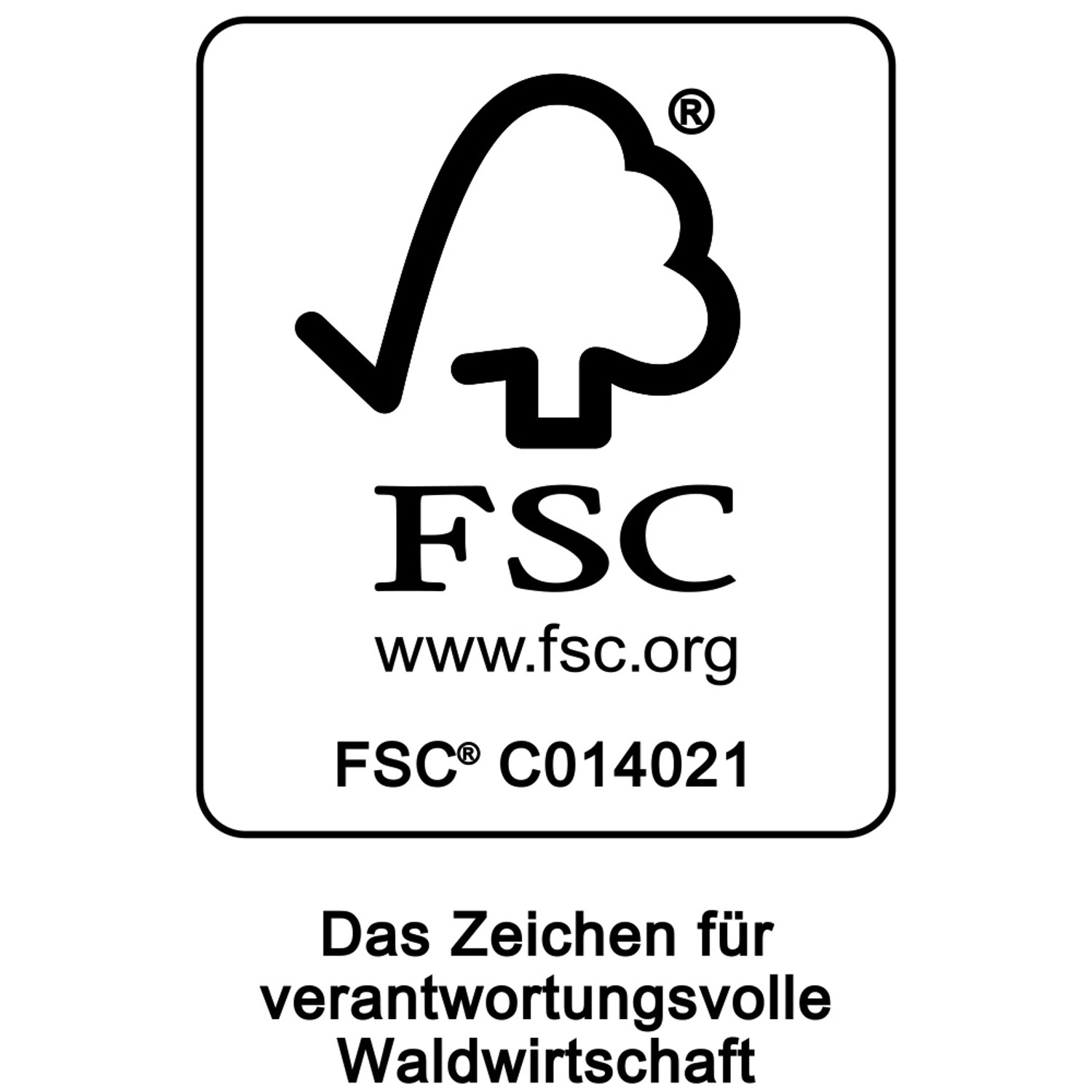 FSC-Siegel: Zeichen für verantwortungsvolle Waldwirtschaft.