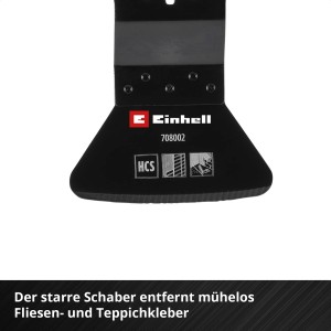 Einhell Schaber HCS starr, 52mm, für Multifunktionswerkzeug zum Entfernen von Kleberesten.