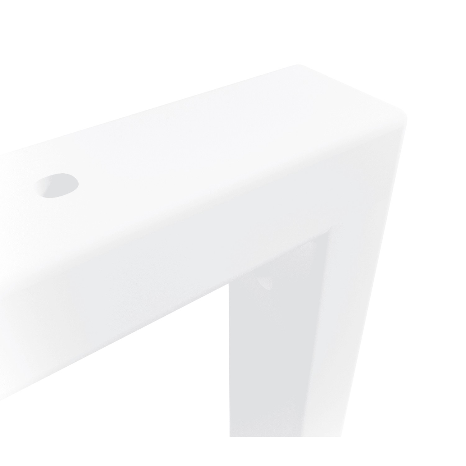 HEVVA Waschtischhalterung RHEIN 20 cm Hoch 45 cm Tief 1 Halter Weiß_8