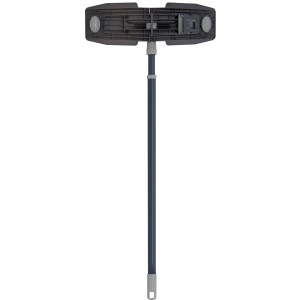 Bodenwischer-Set, 3-teilig, mit Teleskopstiel und drehbarer Bodenplatte für Nass- und Trockenreinigung.