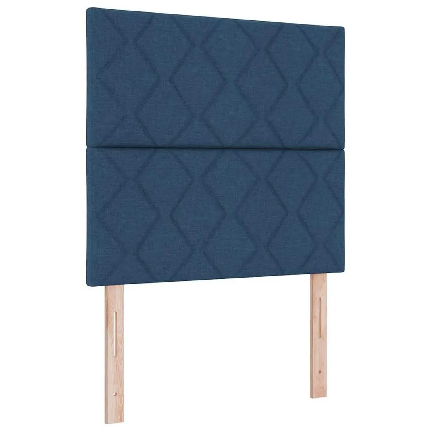 vidaXL LED Boxspringbett mit Matratze Blau 120 x 190 cm Stoff 3343165
