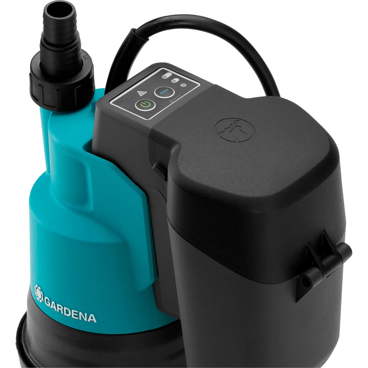 Gardena Akku-Klarwasser-Tauchpumpe 2000/2 18V P4A Solo, blau/schwarz. Elektro-Pumpe für Garten & Haus.