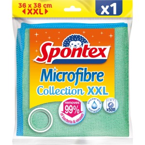 Spontex Microfibre Collection XXL, 36x38 cm, Allzwecktuch für mühelose Reinigung.
