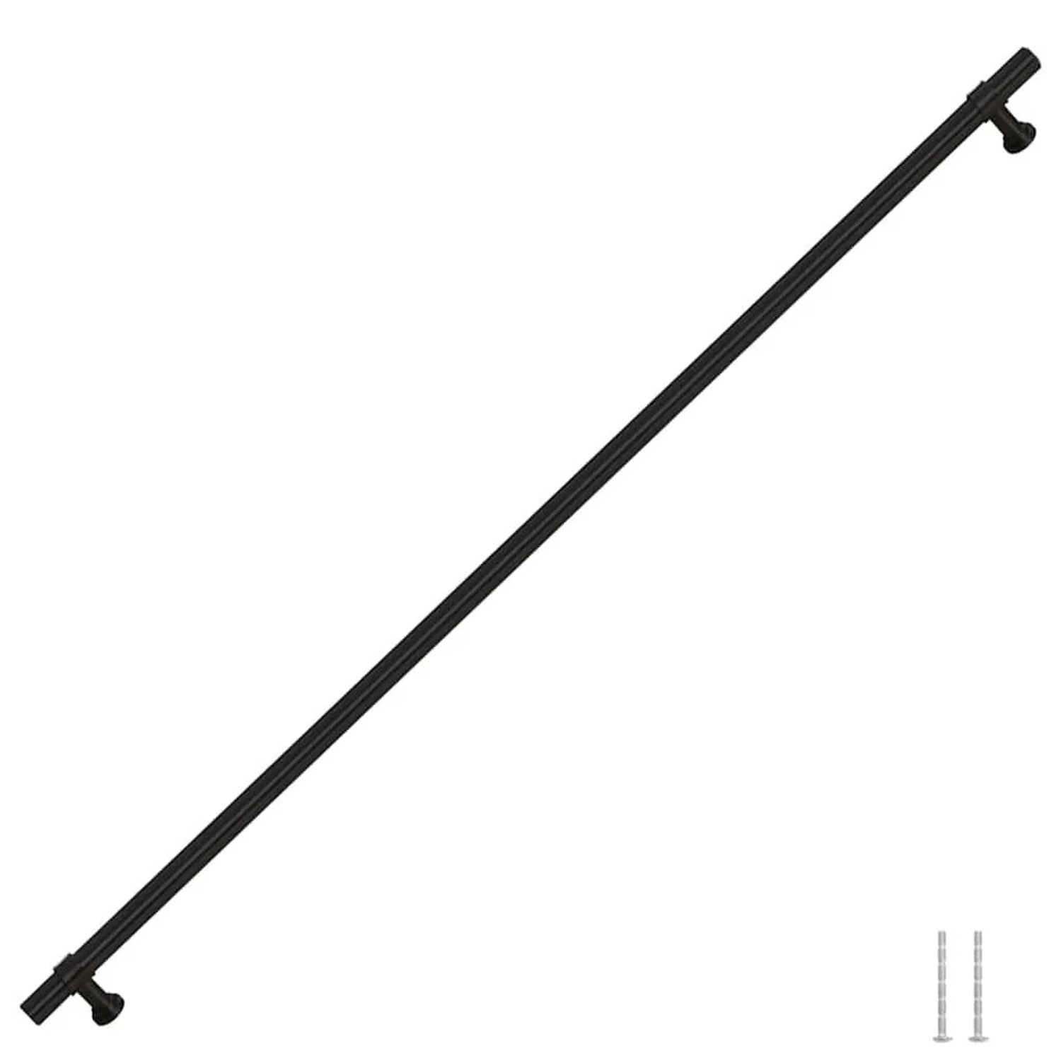 vidaXL Möbelgriffe 5 Stk Schwarz 480 mm Edelstahl 155427