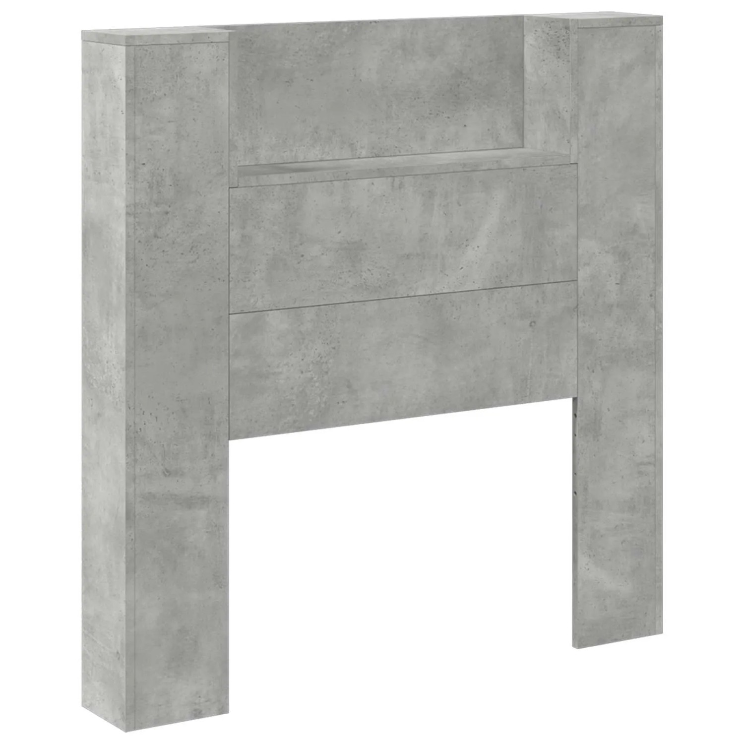 vidaXL Kopfteil Beton Grau 100 x 16,5 x 103,5 cm Holzwerkstoff 3418653