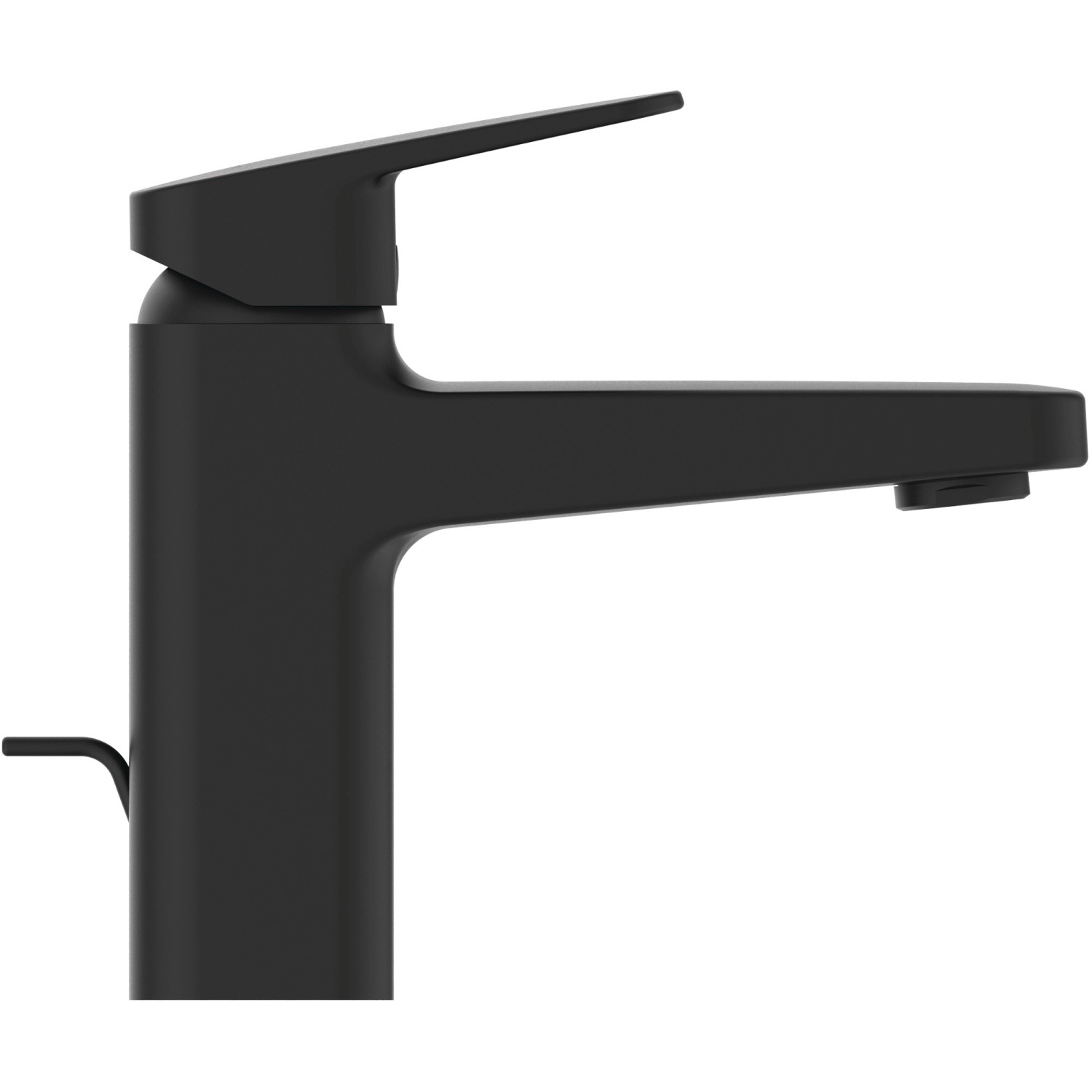 Ideal Standard Ceraplan Waschtischarmatur, Schwarz Matt, mit Ablaufgarnitur.