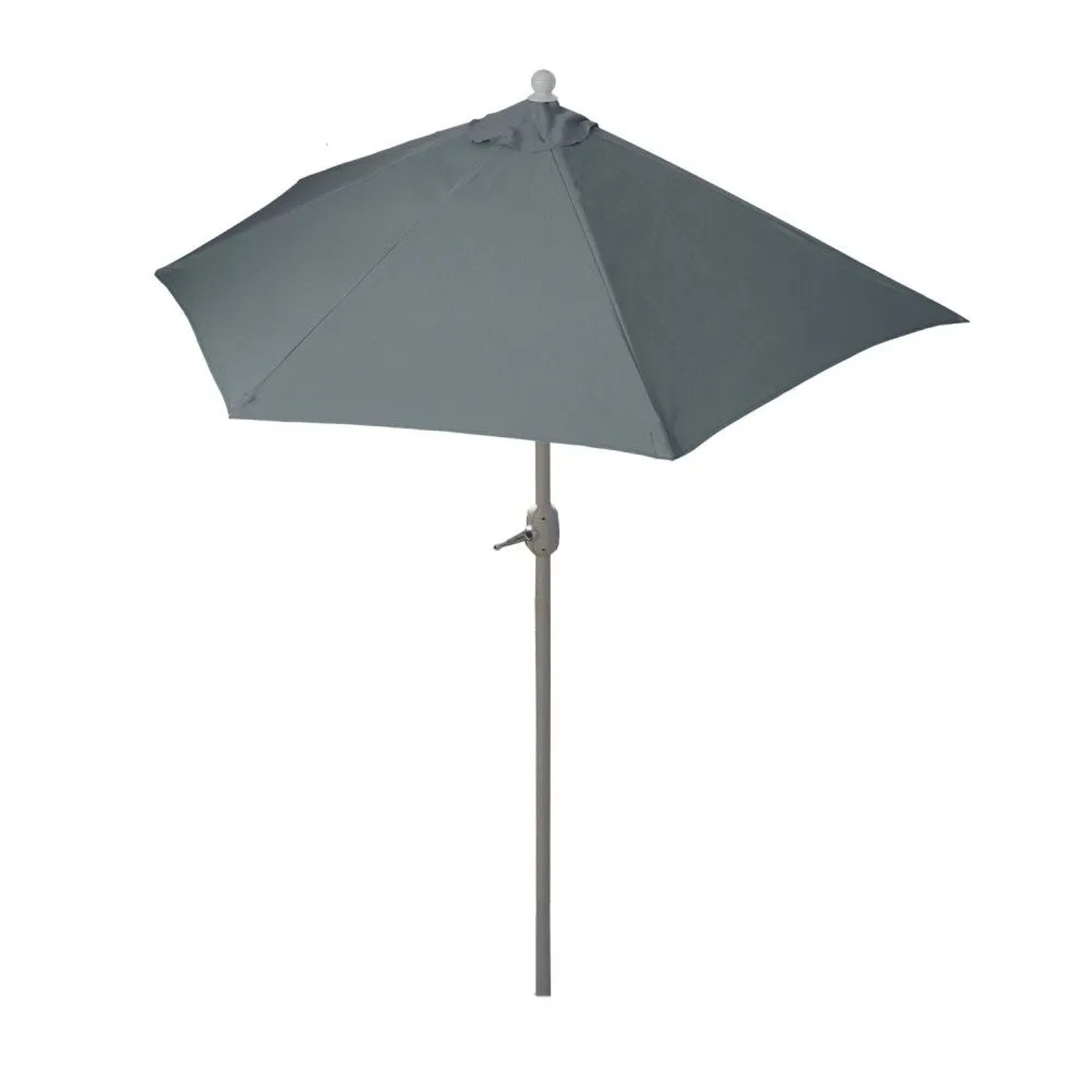 MCW Sonnenschirm Lorca Halbrund 2,7m Alu UV 50+ 270cm Anthrazit ohne Ständer