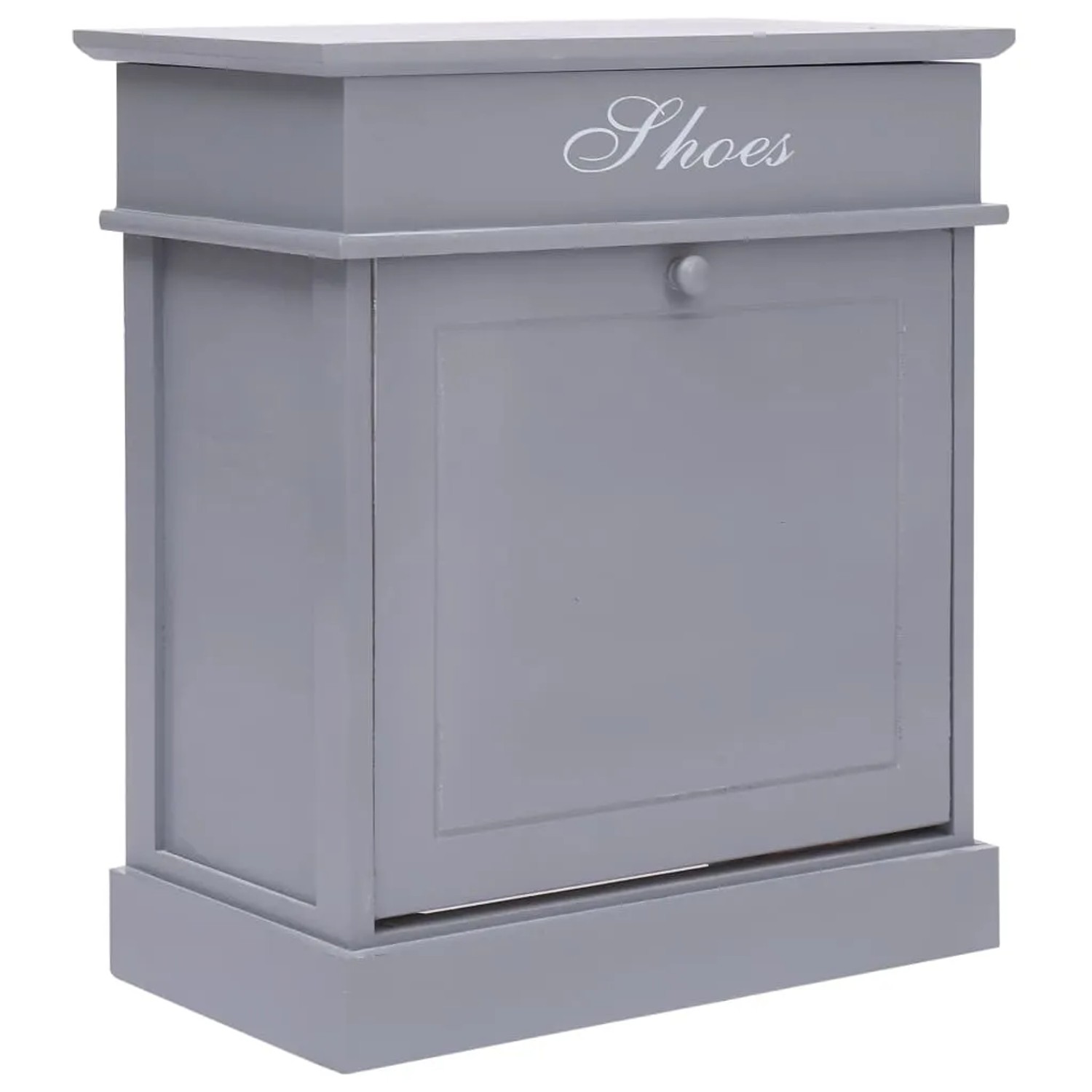 vidaXL Schuhschrank Grau 50 x 28 x 58 cm Paulownia Holz 284084