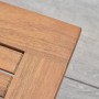 Detailansicht: Quadratischer Merxx Gartentisch aus Holz, naturfarben, 70x70 cm.