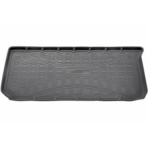 Schwarze Gummi Kofferraumwanne für Smart Fortwo II (2007-2015), passgenaues Autozubehör.