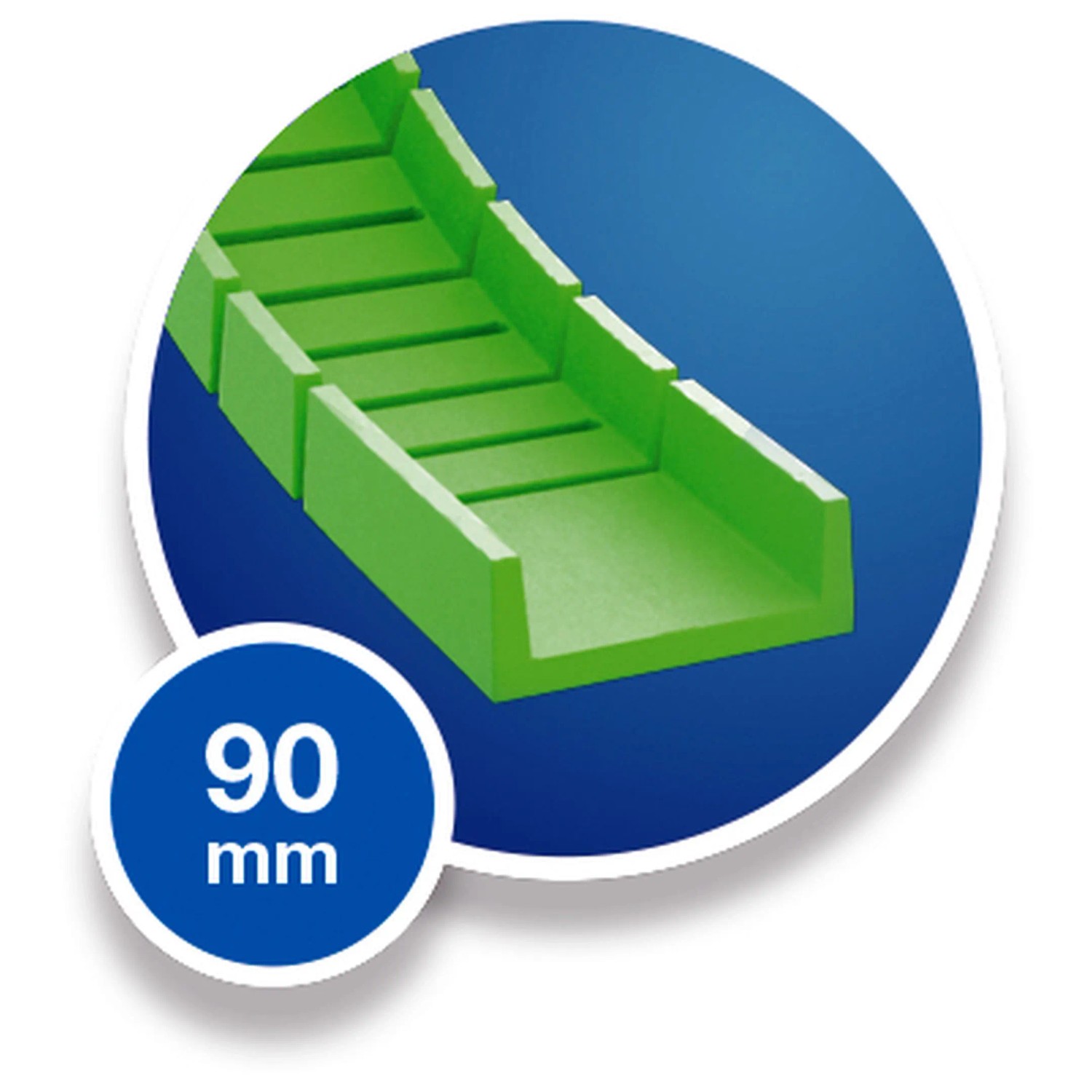 Grüne Bahn für Fischer Kugelbahn Dynamic M, 90mm, Teil des Geschenkartikel Sets.