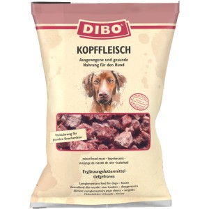 Dibo Hunde-Barf Kopffleisch 2kg Packung, Frostfutter für Hunde. Ergänzungsfutter für eine ausgewogene Ernährung.