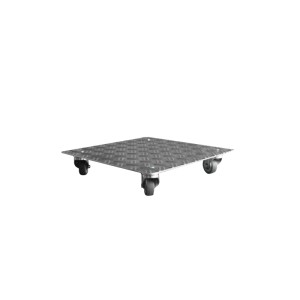 Schlögel Blumenroller Untersetzer Pflanzenroller AluGrip-V200 bis 200kg Indoor Outdoor Alu-Riffelblech 2,5/4 400x400mm