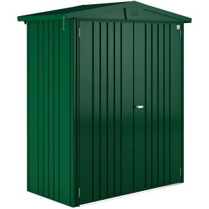 Biohort Metall-Gerätehaus Europa, dunkelgrün, 1,3 m²: Robustes Gerätehaus für Garten & Werkzeug.