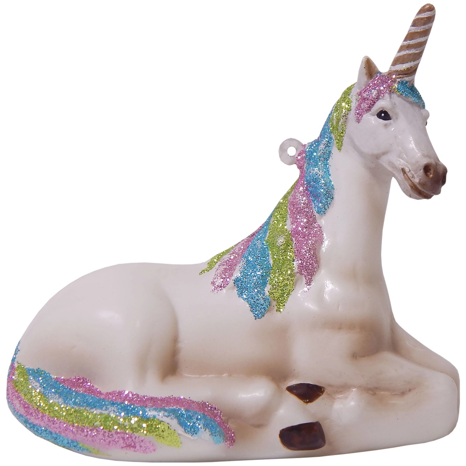 Krebs Glas Lauscha Weihnachtsornament Einhorn 1-tlg. 10cm