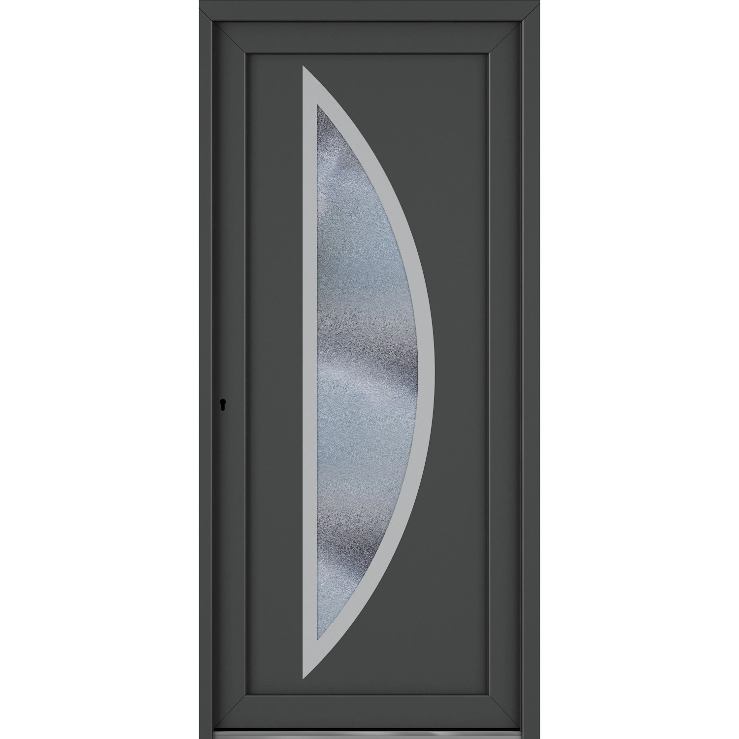 Roro Haustür OKE 1104 Kunststoff Weiß-Anthrazit 100 cm x 200 cm DIN L