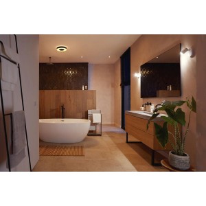 Philips Hue LED-Bad-Deckenleuchte Xamento White&Color Ambiance Ø 38,1 cm Schwarz