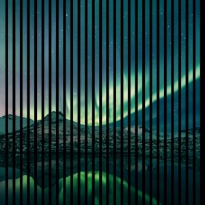FN Acustico Akustikplatte Nordlichter, schallabsorbierend und dekorativ.