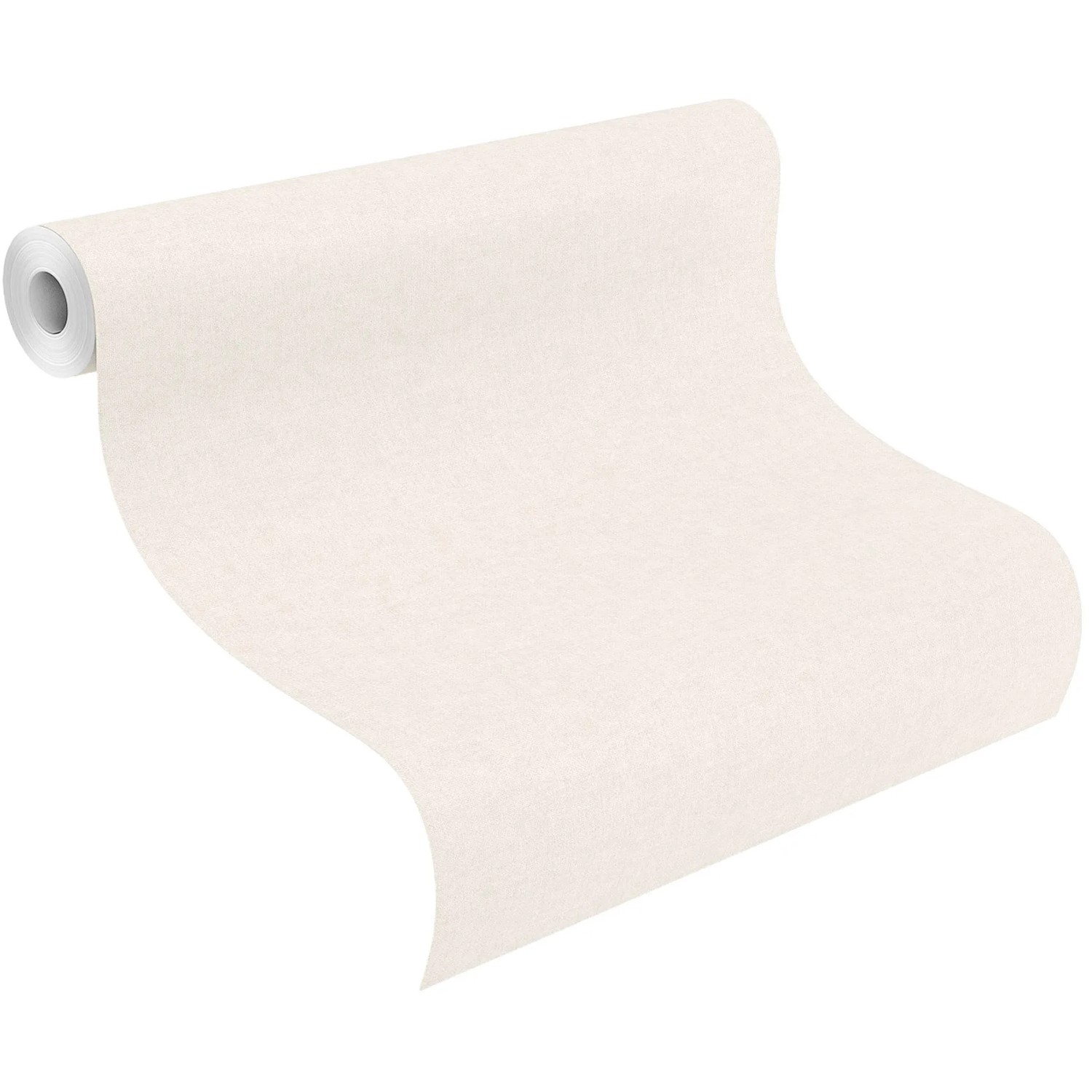 Rasch Vliestapete Bambino XIX 252804, Uni Creme, Rollenmaß 10,05x0,53m. Dekorative Tapete für Wohn- und Kinderzimmer.