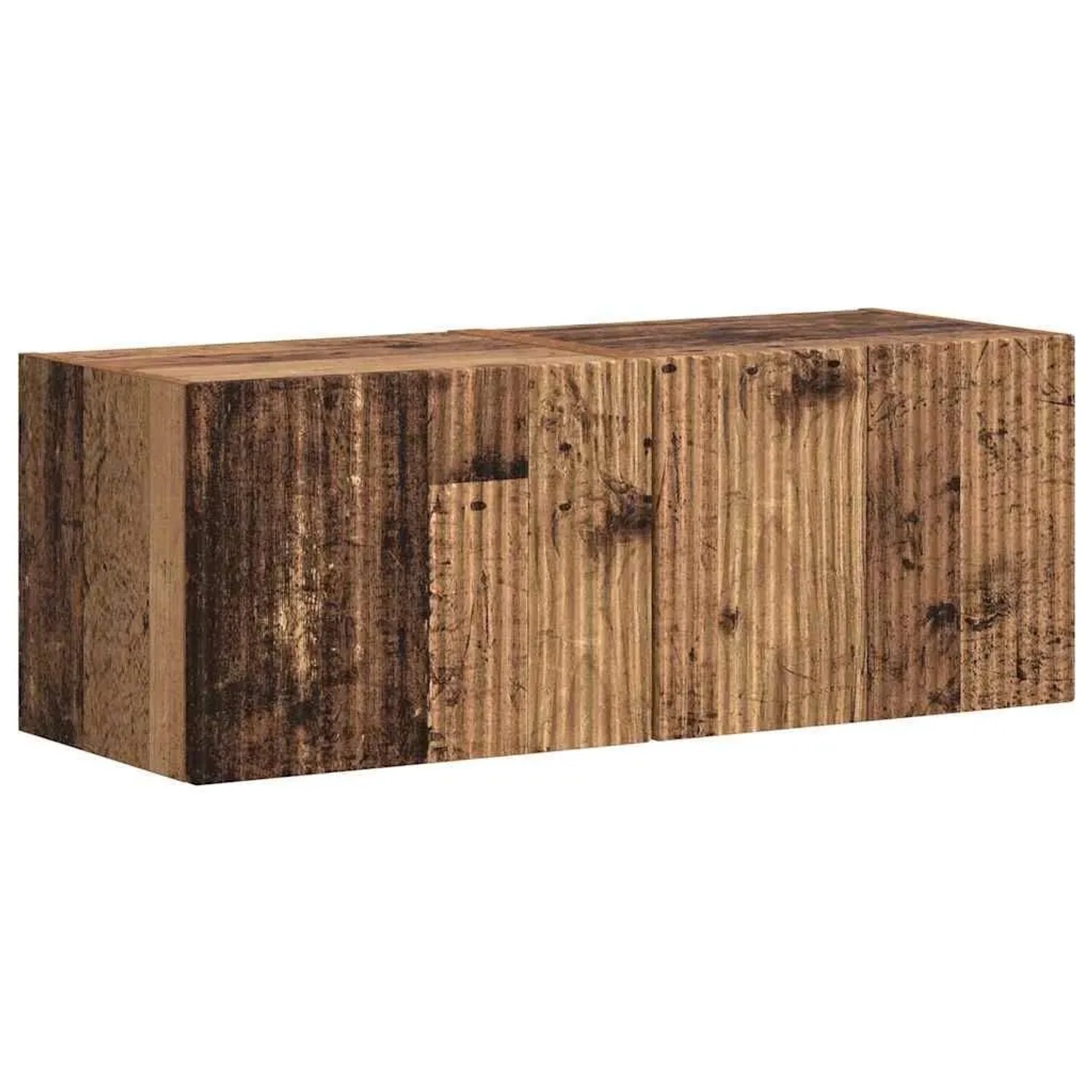 vidaXL TV-Wandschrank 2 Stk Altholz 60 x 31 x 29,5 cm Holzwerkstoff 892186