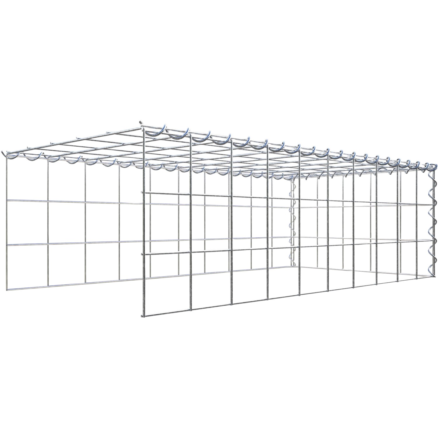 Gabiona Gabione-Anbaukorb Typ 4 30 x 100 x 50 cm Maschenw 10 x 10 cm