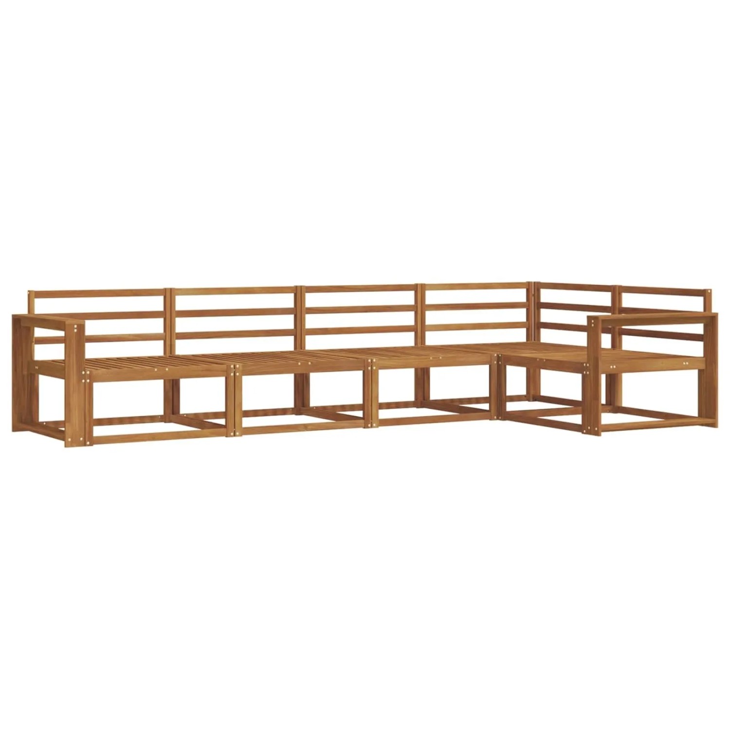 vidaXL Outdoor-Sofagarnitur 5-Tlg Natur Massivholz Akazie 3367582