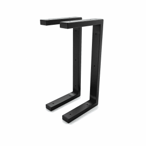 HEVVA Waschtischhalterung LAHN 20 cm Tief 2er Set Schwarz