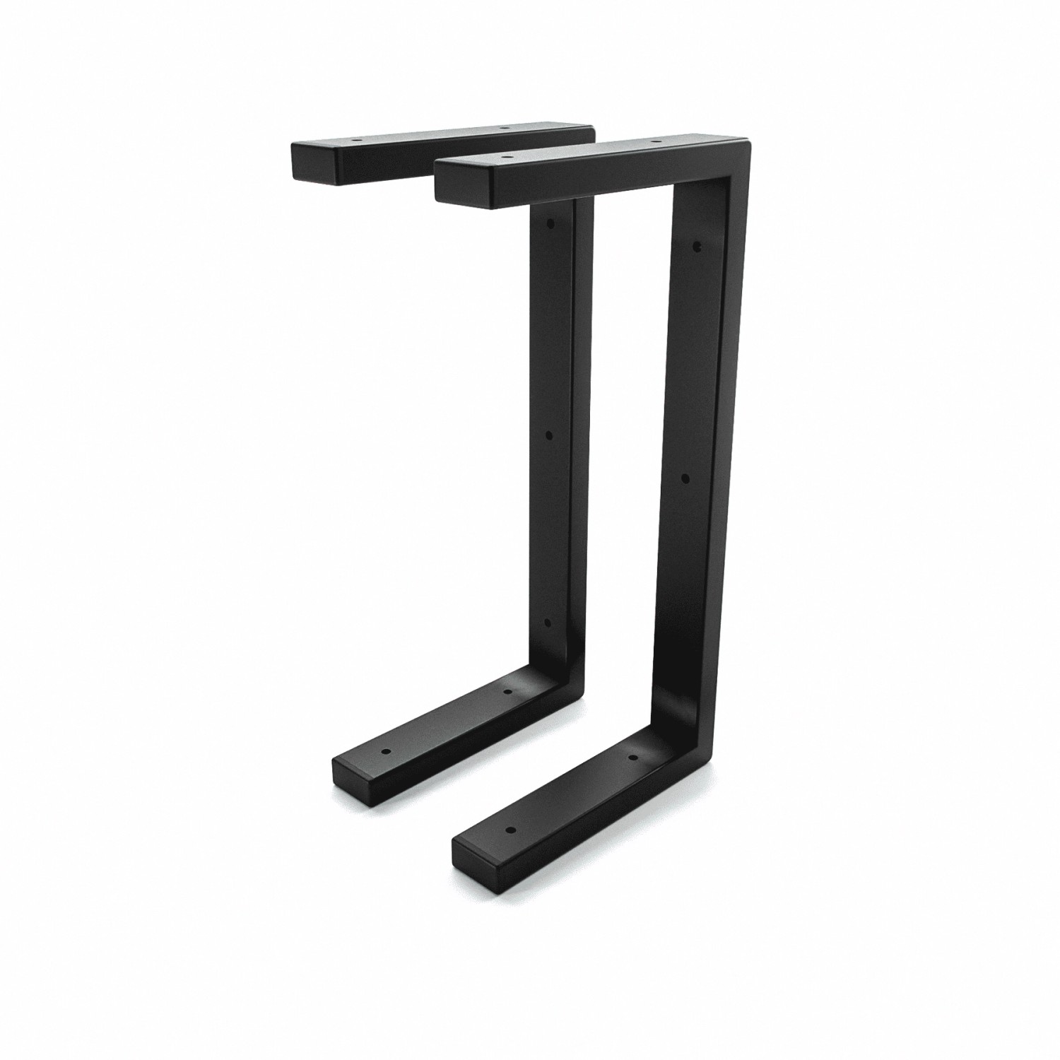 HEVVA Waschtischhalterung LAHN 20 cm Tief 2er Set Schwarz günstig online kaufen