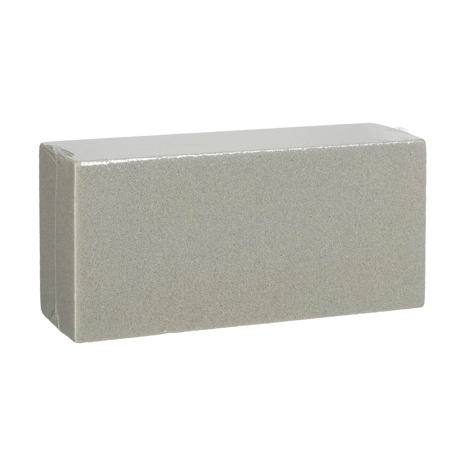 Mica Decorations Steckschaum Trockenfloristik 23 cm x 11 cm x 8 cm Grau