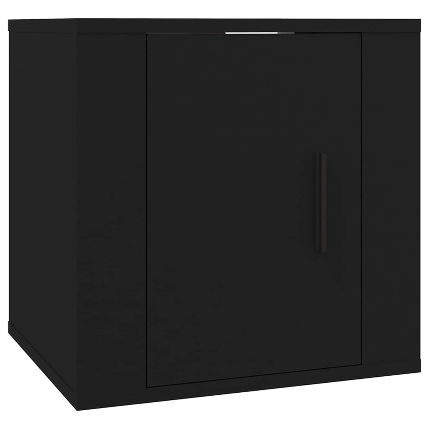 Vidaxl Tv-wandschrank Schwarz 40x34,5x40 Cm günstig online kaufen