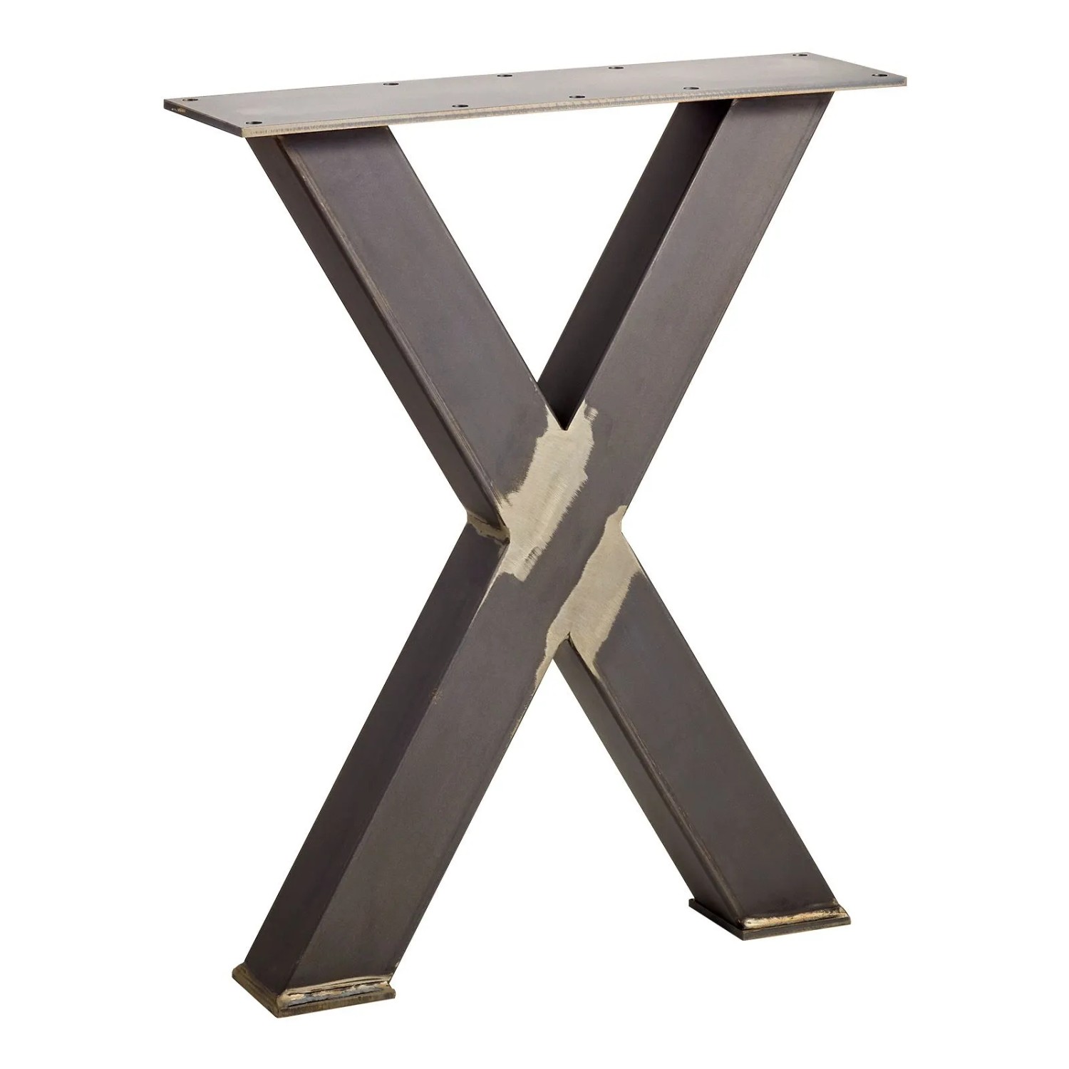 SOTECH Bankgestell X-Form Stahl Used Look Profil 60 x 40 mm Höhe 420 mm Tiefe 345 mm