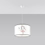 Sollux Lighting Pendelleuchte Princess 40 mit Prinzessin Motiv für Kinderzimmer.