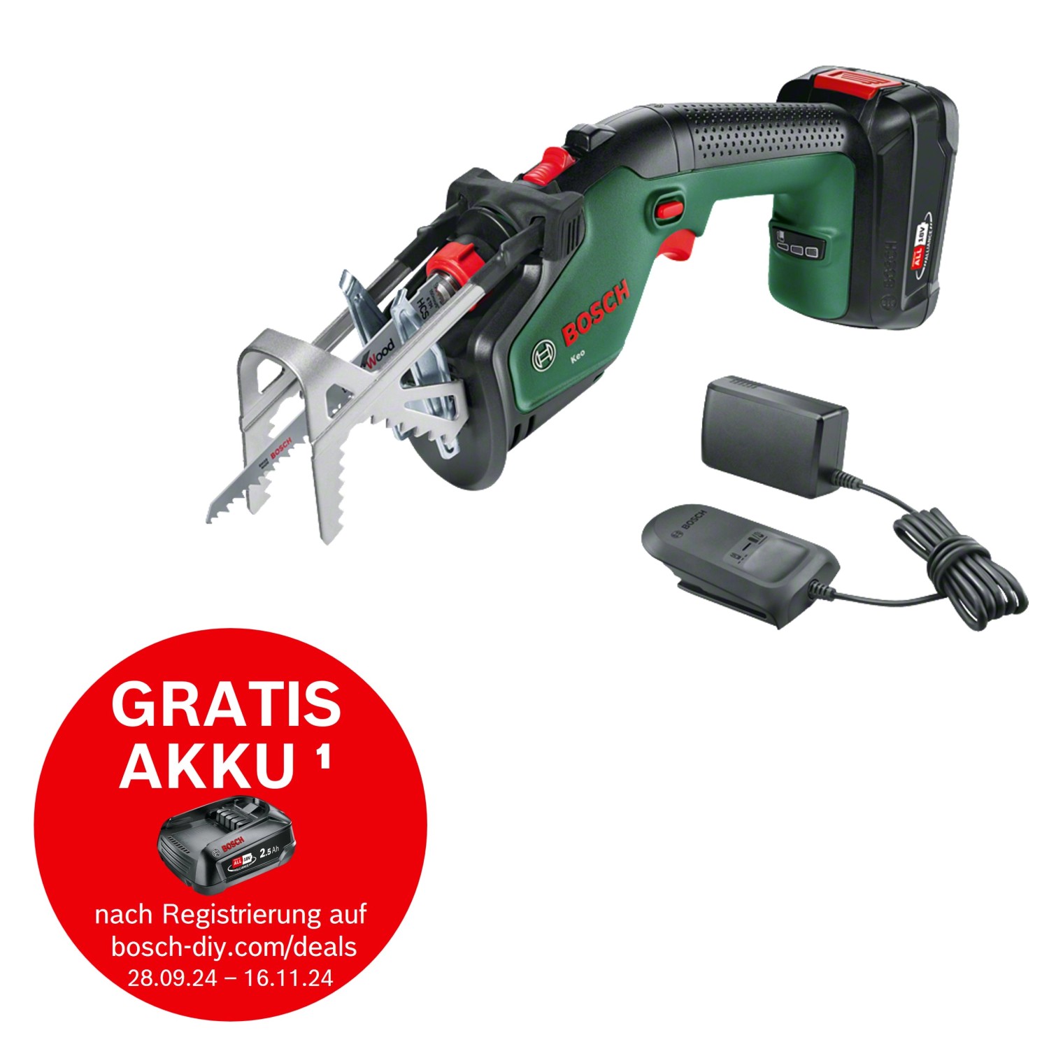 Bosch Akku-Gartensäge KEO 18