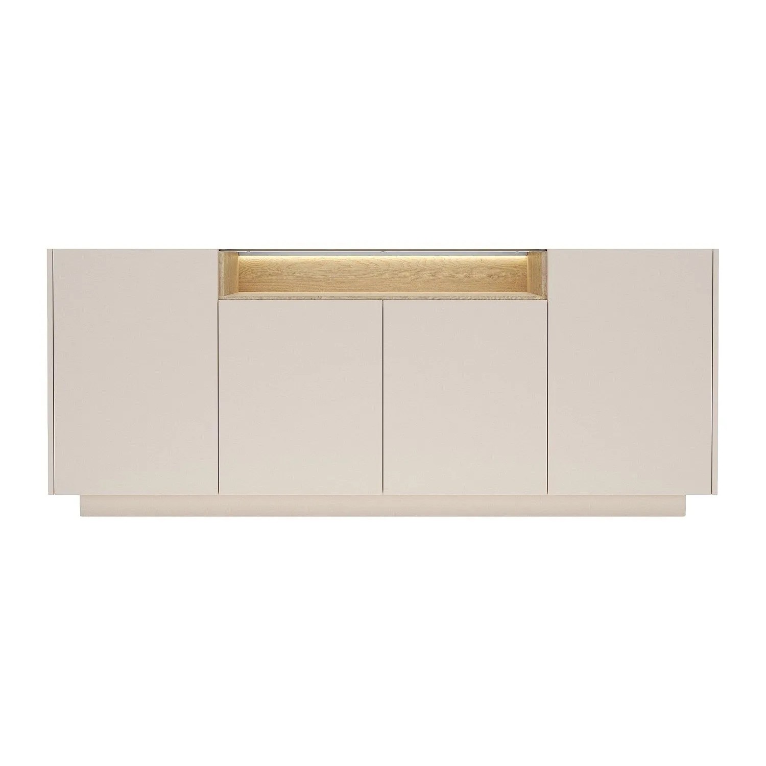 Vente-unique Sideboard Alivento Beige  Naturfarben Hell 203 cm