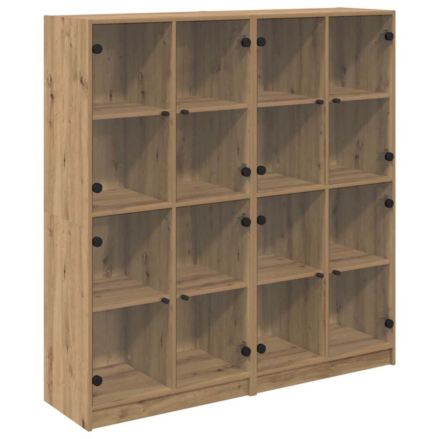 vidaXL Highboard 2 Stk Artisan-Eiche 136 x 37 x 142 cm Holzwerkstoff 340264 günstig online kaufen
